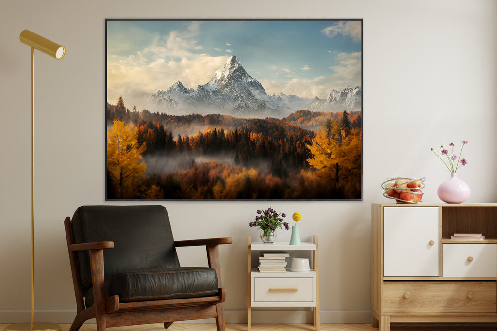 Poster Natur - Berge - Malerei