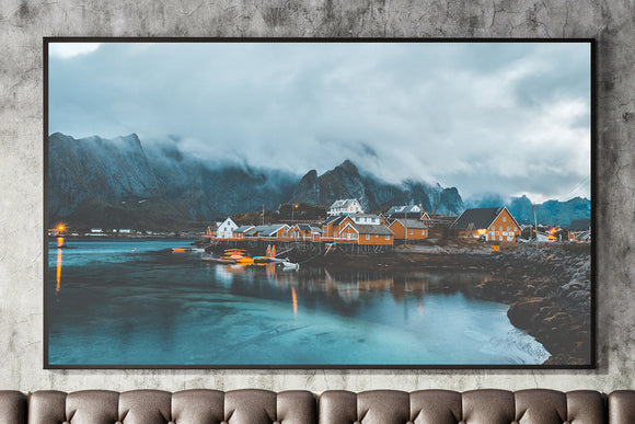 Poster Natur - Berge Wolken in Skandinavien 1